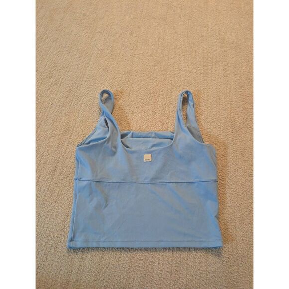 NWOT Vuori All The Form Support Tank In Spring Blue Size Small Active Comfy - Picture 4 of 5